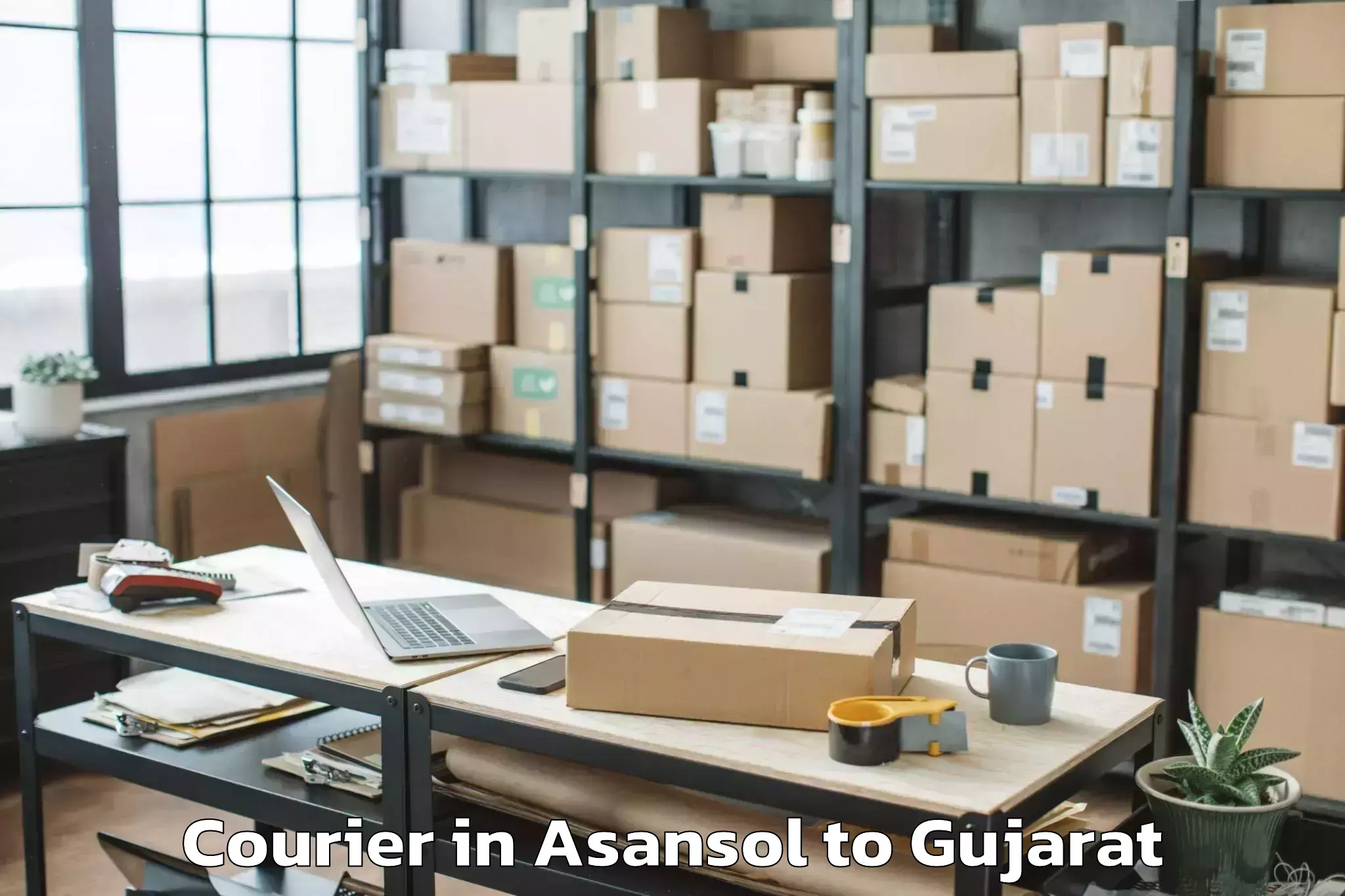 Asansol to Tilakwada Courier